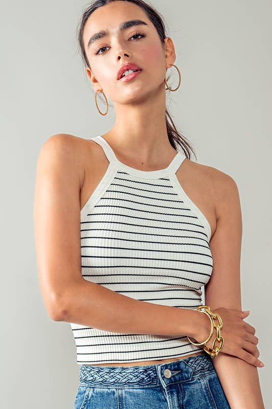 Timeless Striped Ribbed Tank
