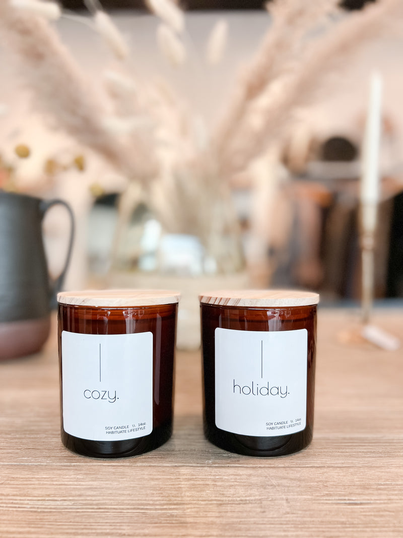 Habituate Holiday Candle Collection