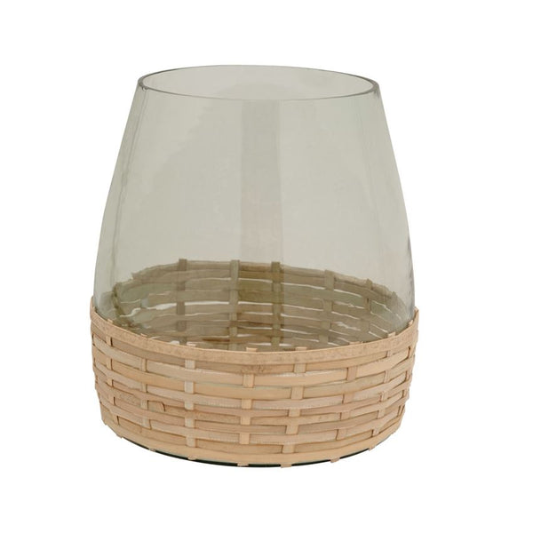 Bamboo and Glass Vase